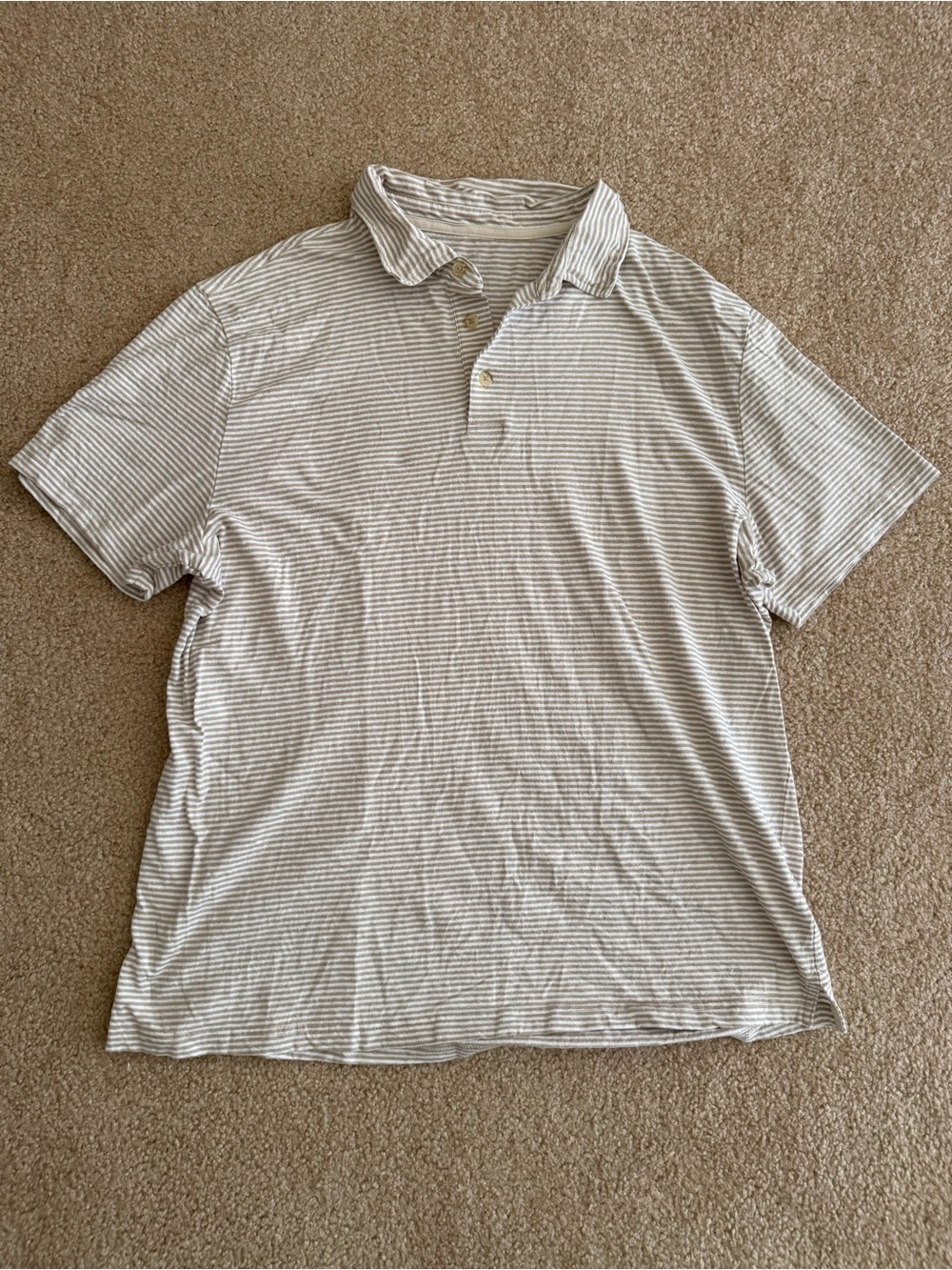 Southern Tide large linen/cotton polo shirt